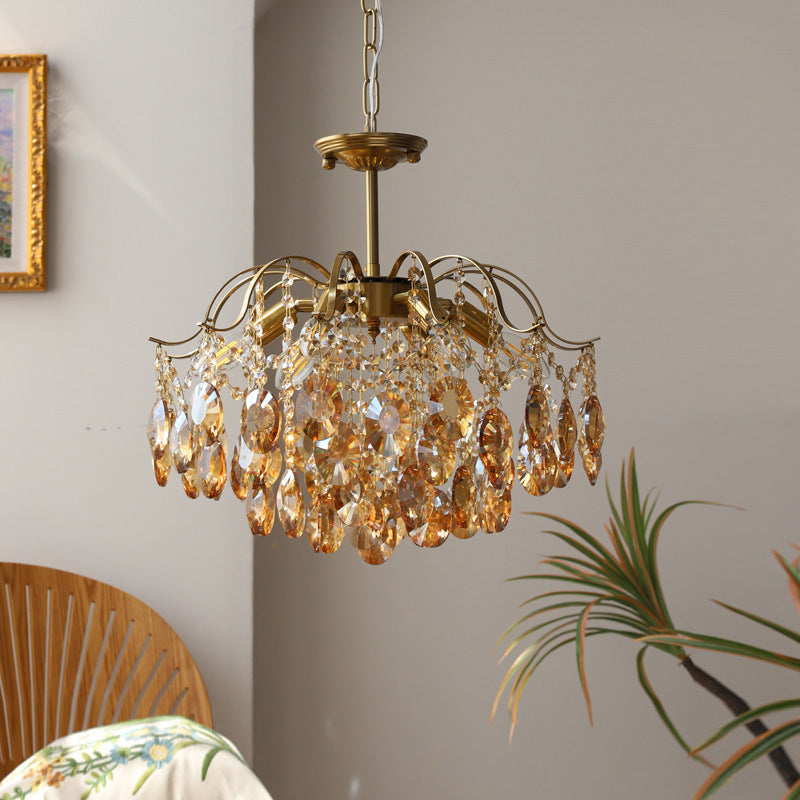 Luxury Romantic Master Bedroom Crystal Chandelier