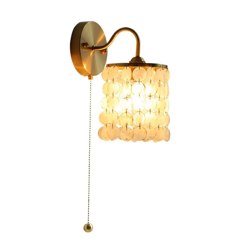 French Shell Wall Lamp For Bedroom Bedside