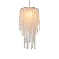 Vintage Duplex Living Room French Shell Chandelier