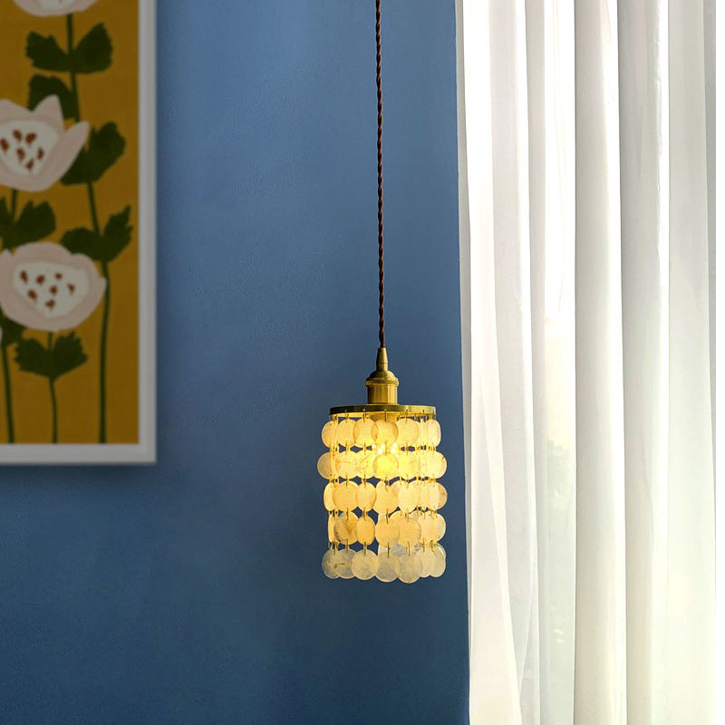 Long Shell Wind Chime Bedside Pendant Light