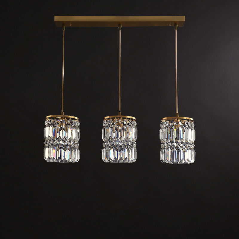 Italian-Style Light Luxury Crystal Bedside Chandelier