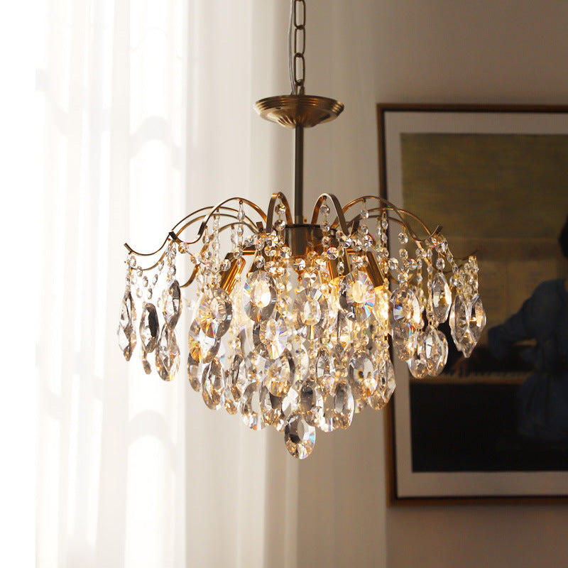 Luxury Romantic Master Bedroom Crystal Chandelier