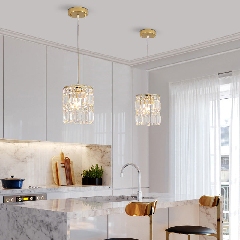 Italian-Style Light Luxury Crystal Bedside Chandelier